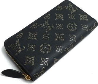 Louis Vuitton Black Mahina Leather Coin Purse/Coin Case (Pre-Owned)