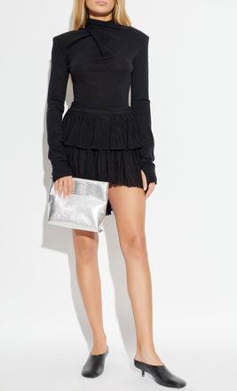 Blumarine Asymmetric Skirt, Womens, Black