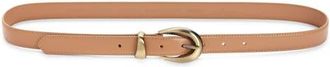 Treasure & Bond Maria Leather Belt in Saddle at Nordstrom, Size X-Small