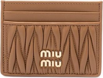 Miu Miu Matelass&eacute; Nappa Leather Card Holder