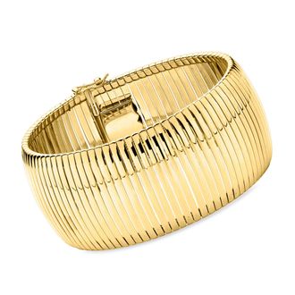 Ross-Simons Italian 14kt Yellow Gold-Plated Cleopatra Bracelet