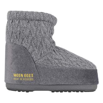 Moon Boot Winter Boots, female, Gray, 3 UK, MB X GIR Icon Low Nolance Knit