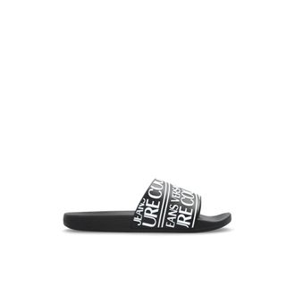 Versace Jeans Couture Sliders, male, Black, Size: 6 US Rubber Sliders