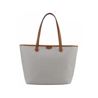 Pourchet Tassen, Dames, Wit, ONE Size, Leer, Waves Tote Bag