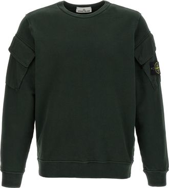 Stone Island Logo Badge Sweatshirt