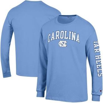 Champion Mens Champion Carolina Blue North Carolina Tar Heels Arch Over Logo 2-Hit Long Sleeve T-Shirt in Light Blue at Nordstrom, Size Xx-Large