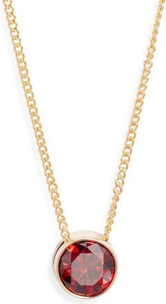 Set & Stones Birthstone Pendant Necklace in Gold /January at Nordstrom