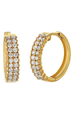 Bony Levy Mykonos Diamond Hoop Earrings in 18K Yellow Gold at Nordstrom