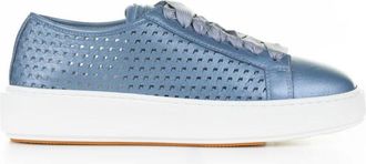 Santoni Schoenen, Dames, Blauw, 39 EU, Sneakers