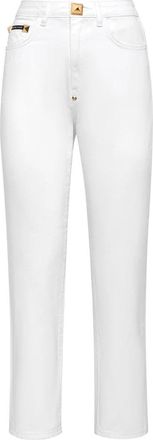 Philipp Plein Boyfriend Jeans - Dames - Cropped Jeans - Wit - W27 - Katoen - Jeans