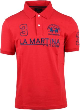 La Martina Polo Shirt - Heren - Polos - Rood - 2XL - Katoen - Tops