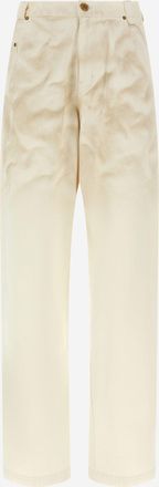 Willy Chavarria Bad Boy katoenen jeans met een gerimpelde textuur