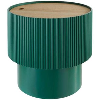 Atmosphera Atmosphera - Mesa Auxiliar Enola, Verde D38.5x38.5x35cm Cr&eacute;ateur DInt&eacute;rieur