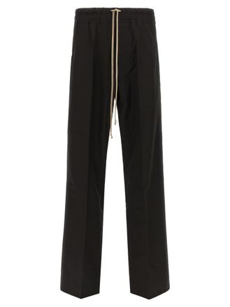 Rick Owens Black Straight Drawstring Pants