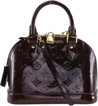 Louis Vuitton Tweedehands leren Louis Vuitton tassen - Dames - Vintage Mini Tas - Paars - ONE Size - Vintage