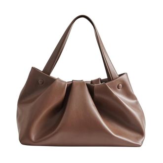 Themoir&egrave; Shoulder Bags, female, Brown, Size: ONE SIZE Athena Vegan Fabric
