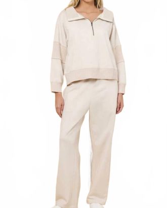 Vintage Havana Fleece Pants In Bone