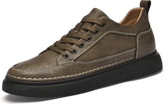 Generic Mens Invisible Height Increasing Elevator Shoes 3.14 Leather Lace up Dress Anti-Slip Elevator Business Walking Shoes