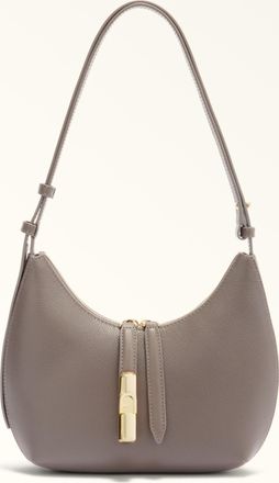 Furla Goccia Borsa A Spalla S Urban Gray Pelle Di Vitello Notte + Pelle Di Vitello Sidney Donna