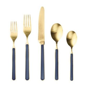 Mepra Fantasia Ice Gold Flatware Set - 5 Pieces in Cobalt at Nordstrom