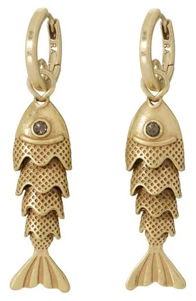 Roxanne Assoulin The Fish Drop Earrings in Gold at Nordstrom