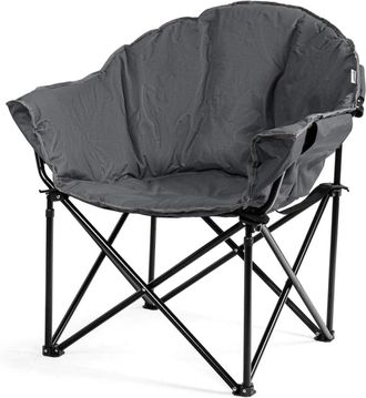 Costway Costway Silla Plegable De Camping Silla Tapizada 82x62x90 Cent&iacute;metros Taburete Comedor Silla Para Jard&iacute;n Exterior Interior Sal&oacute;n Dormitorio