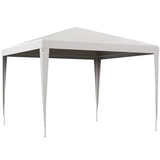OUTSUNNY Carpa para jard&iacute;n 293x293x252 cm blanco