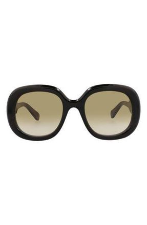 Chlo&eacute; 54mm Square Sunglasses in Havana Havana Brown at Nordstrom Rack