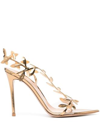 Gianvito Rossi Flavia leren sandalen - Goud