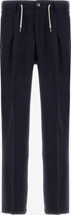 Herno Bundfaltenhose aus Seide und Kaschmir Resort