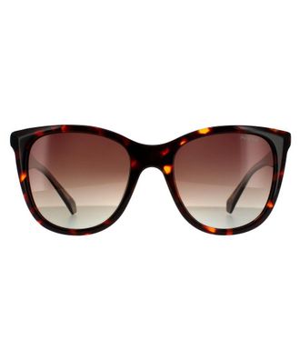 Polaroid Square Womens Havana Brown Gradient Polarized - One Size