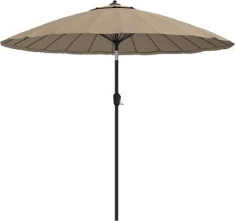 vidaXL Sombrilla De Jard&iacute;n Con Palo De Aluminio Taupe 250 Cm Vidaxl