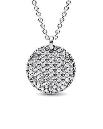 Pandora Silver Cz Timeless Necklace