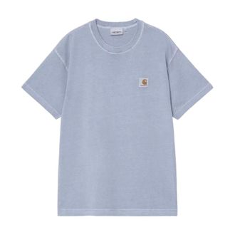 Carhartt Work in Progress Carhartt Wip, T-Shirts, male, Blue, Size: M Nelson T-Shirt