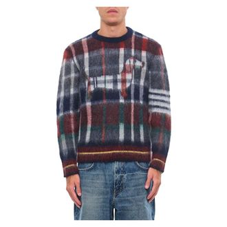 Thom Browne Heren, Truien, Veelkleurig, Maat: M Wol