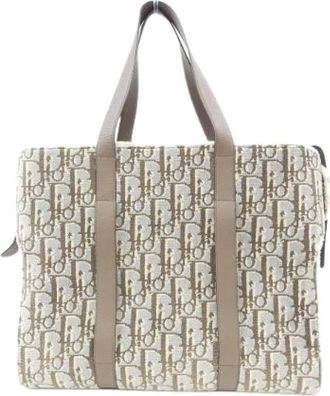 Dior Pre-owned Vintage Tote Bag - Dames - Vintage Shopper - Beige - ONE Size - Leer - Vintage