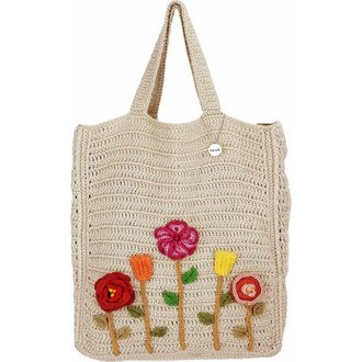 The Sak Lanie Market Tote Hand Crochet Bag in Flower Ecru at Nordstrom