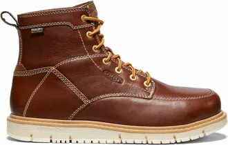 Keen Mens San Jose 6 Waterproof Boot In Tortoise Shell/star White