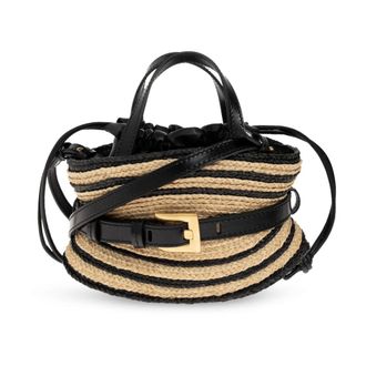Balmain Handbags, female, Beige, Size: ONE SIZE Shuffle Mini Bag
