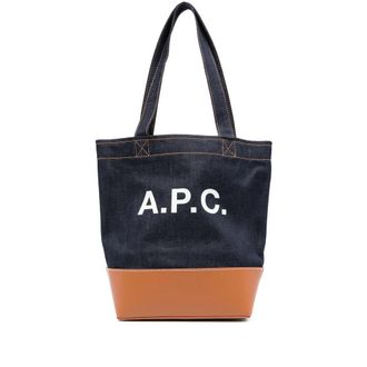 A.P.C. A. p.c. Logo-detail Denim Tote Bag