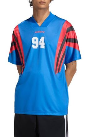 adidas Santiago AOP Infill Soccer Jersey in Blue// at Nordstrom, Size Xx-Large R