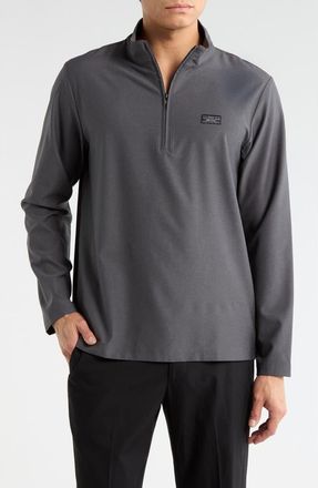 Travis Mathew Flight Tracker Half Zip Pullover in Heather Dark Grey at Nordstrom Rack, Size Xx-Large