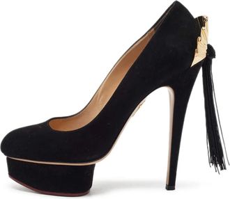 Charlotte Olympia pre-owned 150mm Dolly tassel-embellished pumps - Black