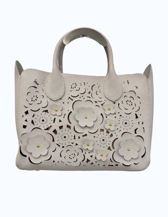 Buco Handbags Womens Flower Away Hand Held Tote In Light Purple