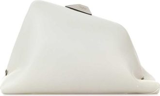 The Attico White Day Off Clutch