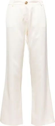 Giambattista Valli buttons trousers - women - Viscose/Cotton - 42 - Neutrals