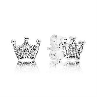 Pandora Ohrstecker Enchanted Crowns 925er Silber