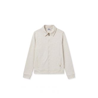 Freddy Felpa full zip con collo a camicia in tessuto effetto tricot