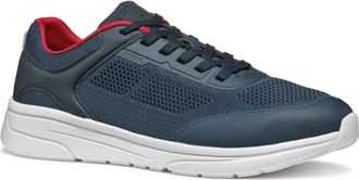 Geox Blauwe Vrijetijdssneakers voor Mannen - Heren - Sneakers - Blauw - 42 EU - Polyester - Schoenen