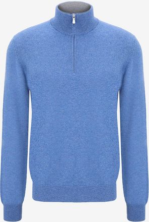 Gran Sasso Pullover mit Stehkragen aus Schurwolle Viskose und Kaschmir